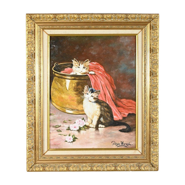 Oil on canvas, signed R.Hervé - 2nd part 20th century