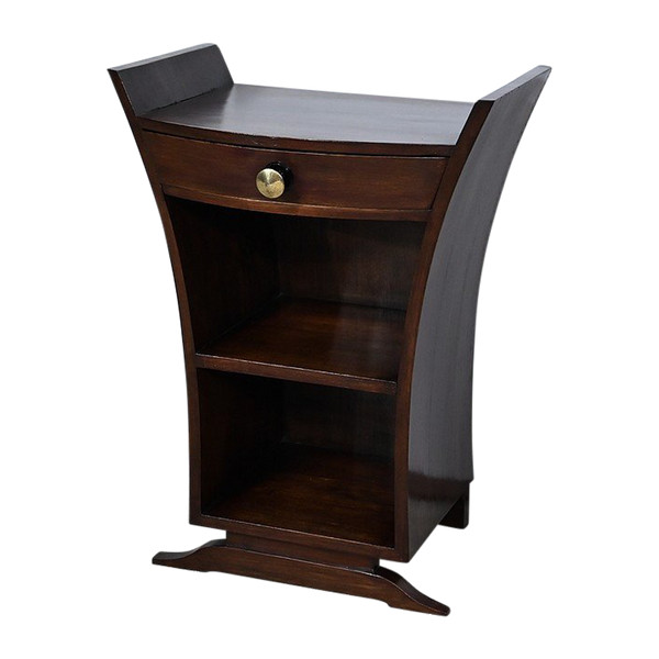 Art Deco bedside table in solid oak - 1930