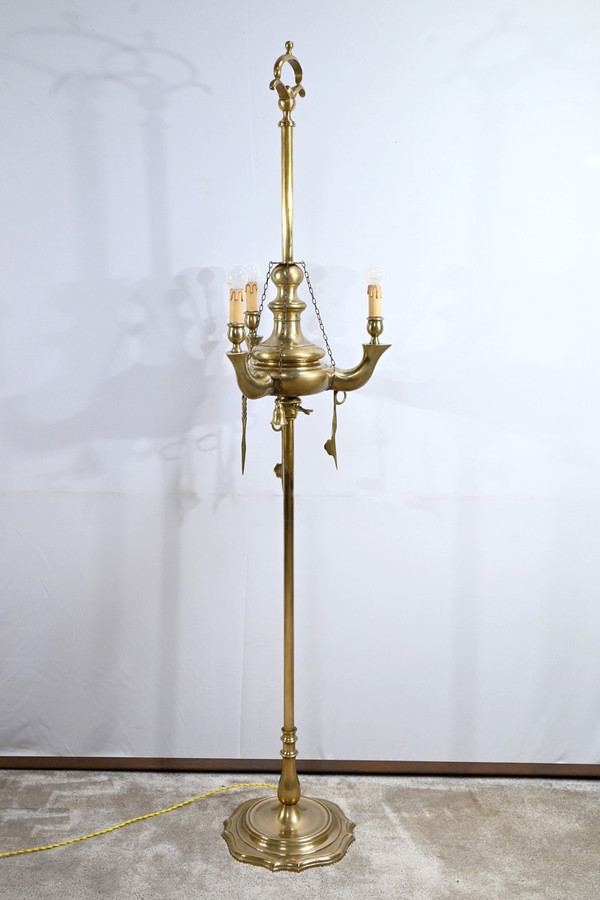 Stehlampe aus vergoldeter Bronze - Ende 19.
