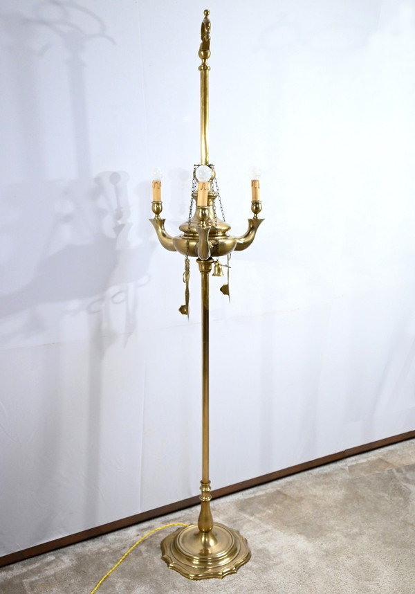 Stehlampe aus vergoldeter Bronze - Ende 19.