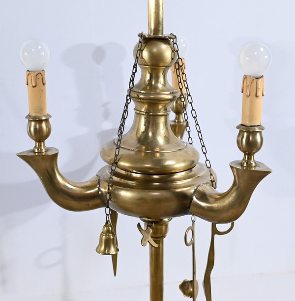 Stehlampe aus vergoldeter Bronze - Ende 19.