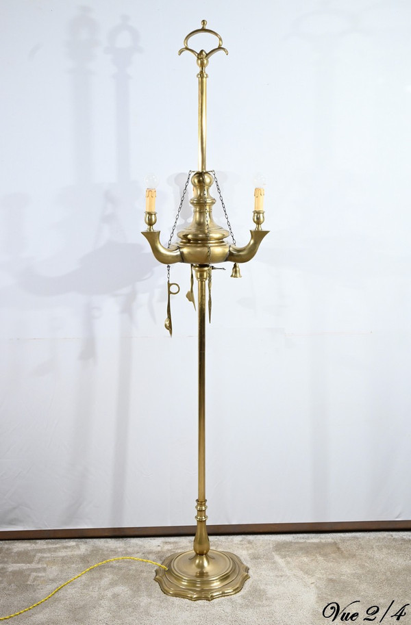 Stehlampe aus vergoldeter Bronze - Ende 19.
