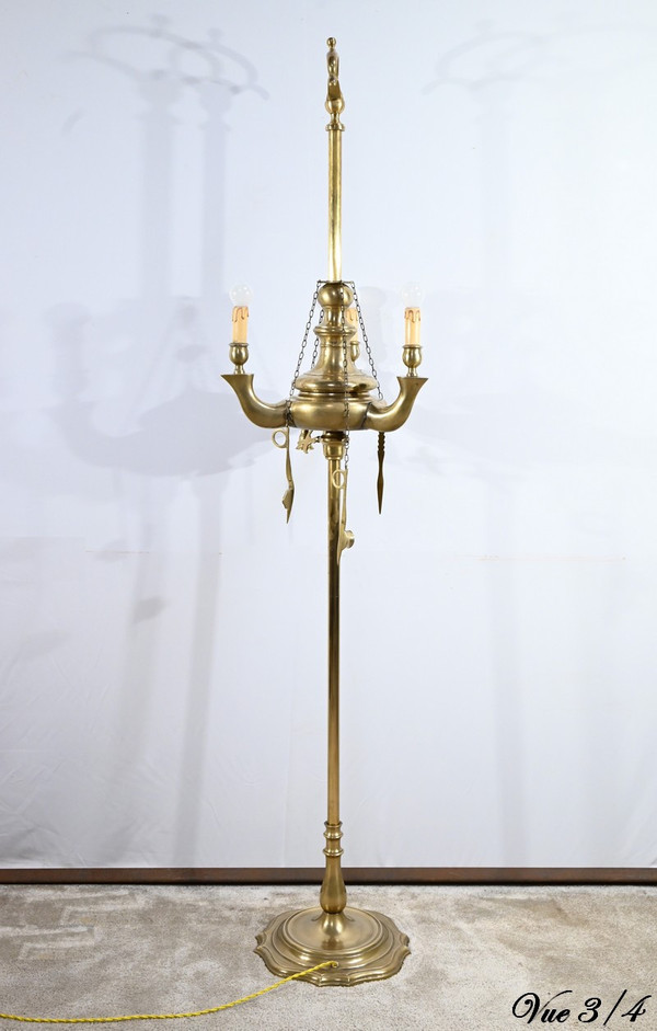 Stehlampe aus vergoldeter Bronze - Ende 19.