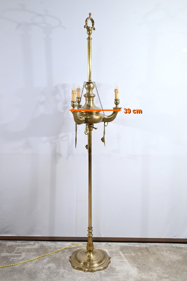 Stehlampe aus vergoldeter Bronze - Ende 19.