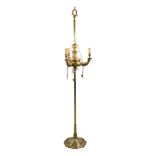 Gilded bronze floor lamp - Late 19th century