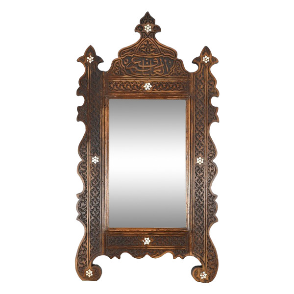 Syrian walnut mirror - Early 20th century