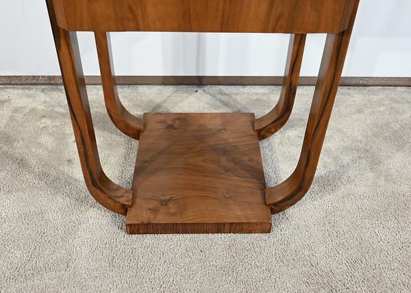 Petite Table Art Déco en Noyer – 1930