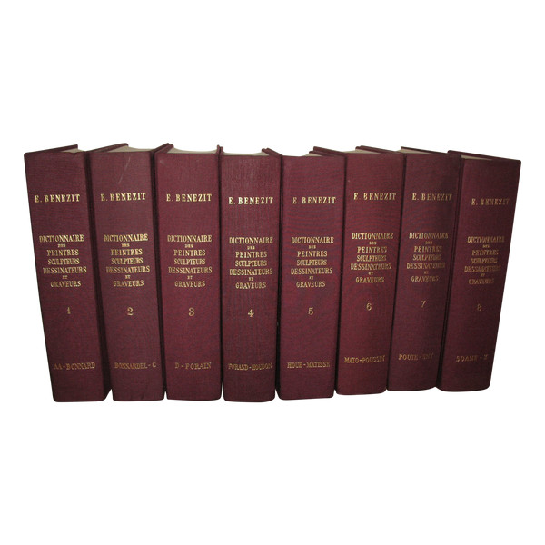Dictionnaire des peintres sculpteurs dessinateurs et graveurs di E. Bénézit completo di 8 volumi