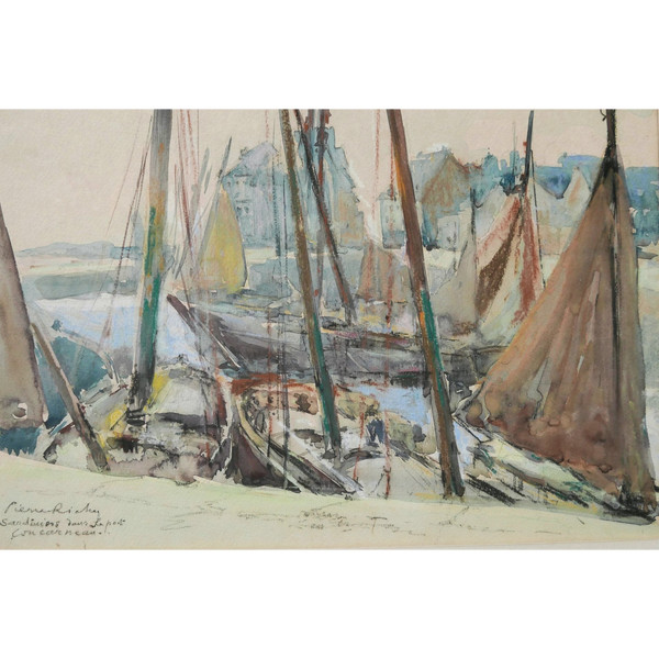 Pierre RICHY, Sardiners in the port of Concarneau, Brittany