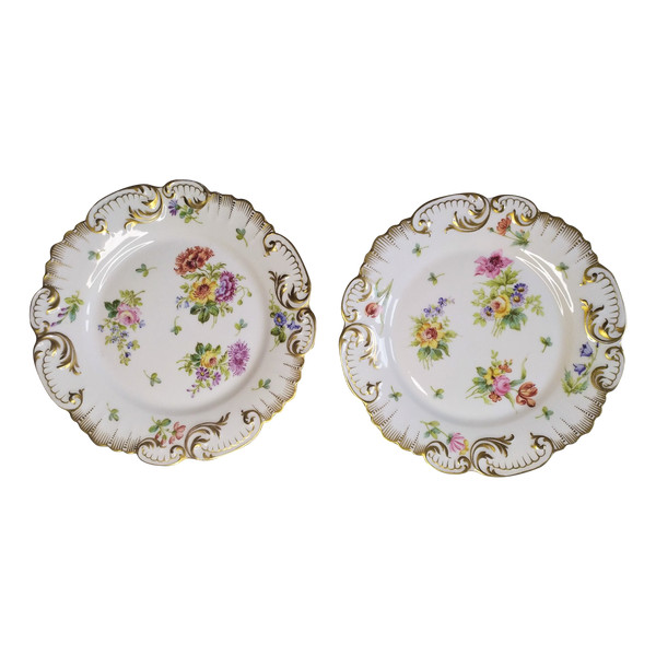 Assiettes  En Porcelaine Peinte  Golse  Limoges