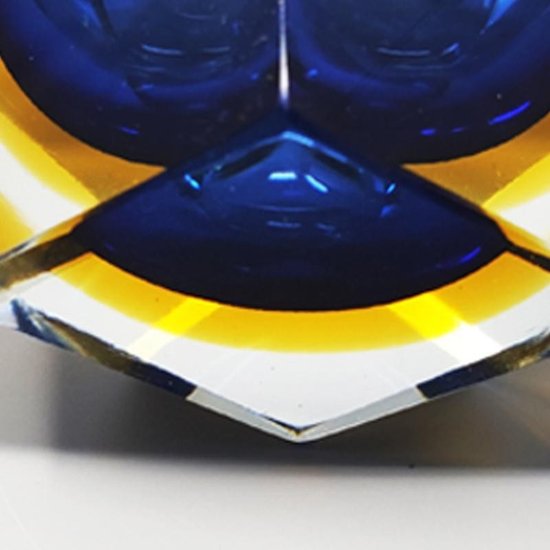 Amazing blue ashtray from the 1960s or Vide Poche