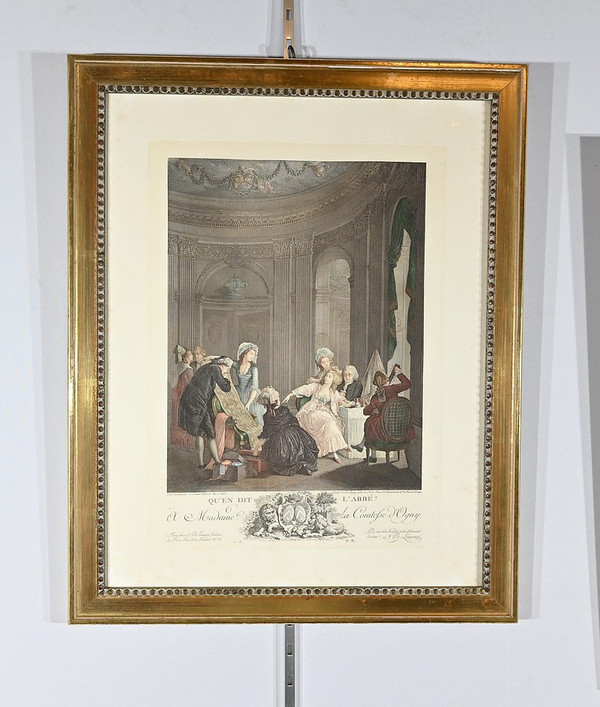 Pair of Important Color Engravings, J.M Moreau Le Jeune and N. De Launay – 1900