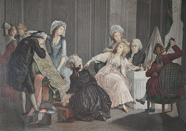 Pair of Important Color Engravings, J.M Moreau Le Jeune and N. De Launay – 1900