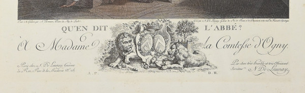 Pair of Important Color Engravings, J.M Moreau Le Jeune and N. De Launay – 1900
