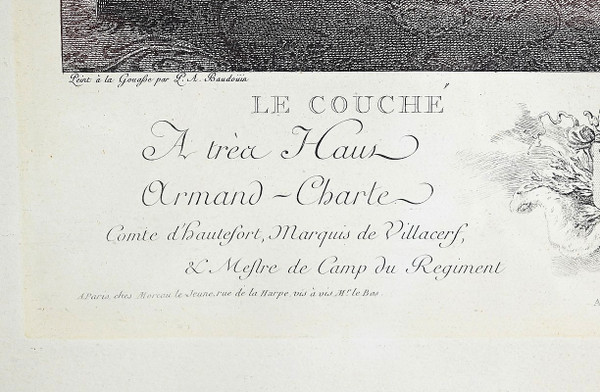 Pair of Important Color Engravings, J.M Moreau Le Jeune and N. De Launay – 1900