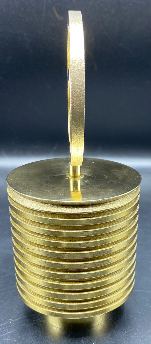 SCATOLA IN BRONZO DORATO