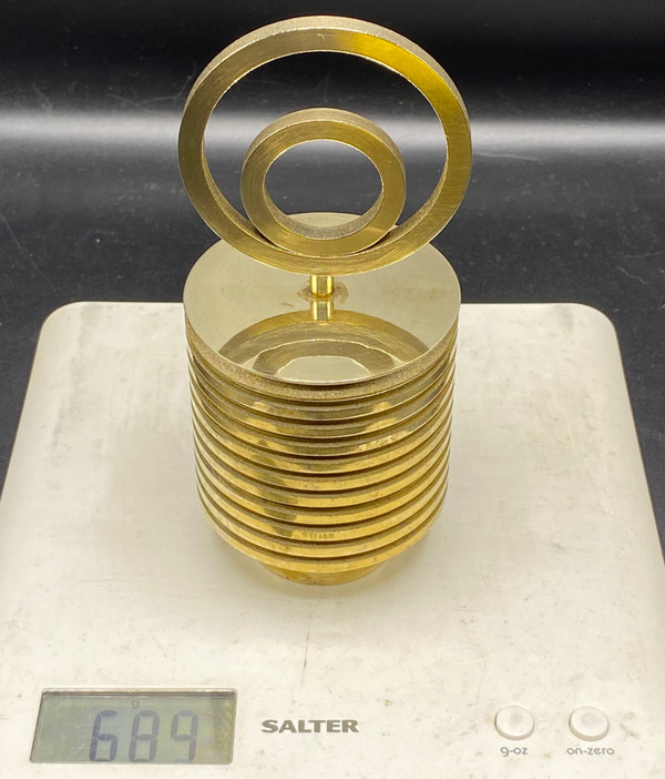 SCATOLA IN BRONZO DORATO
