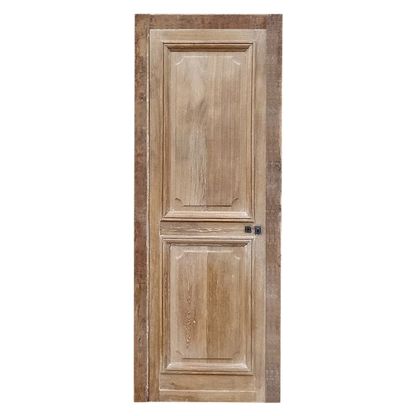 Two Old Communication Doors Late 19th Century In Oak With Their Frame