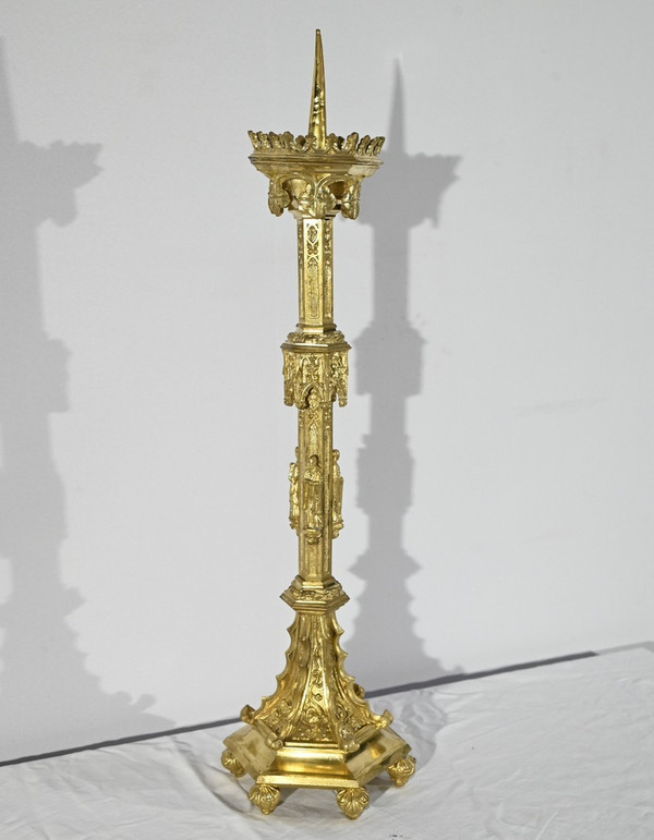 Candlestick in Gilt Bronze – 2nd Half 19th Century