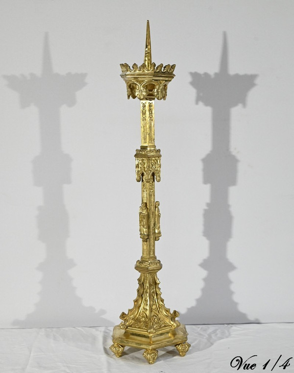 Candlestick in Gilt Bronze – 2nd Half 19th Century