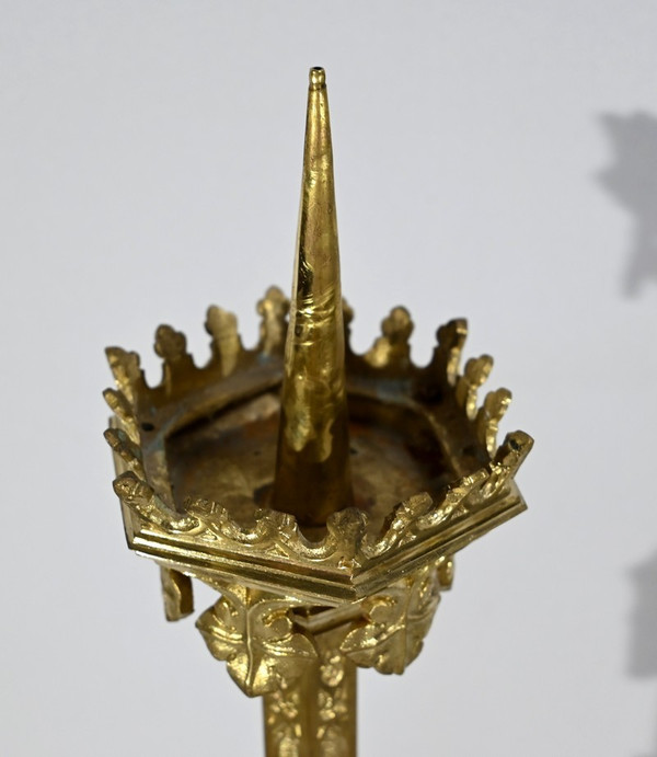 Candlestick in Gilt Bronze – 2nd Half 19th Century