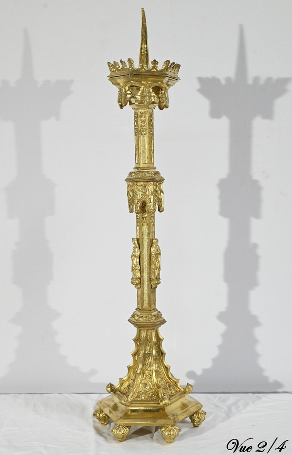 Candlestick in Gilt Bronze – 2nd Half 19th Century