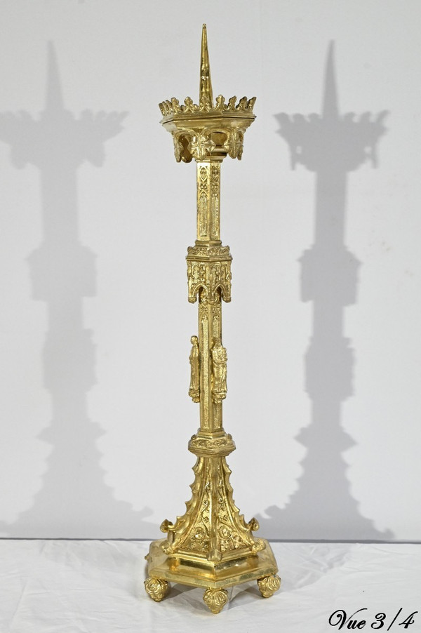 Candlestick in Gilt Bronze – 2nd Half 19th Century