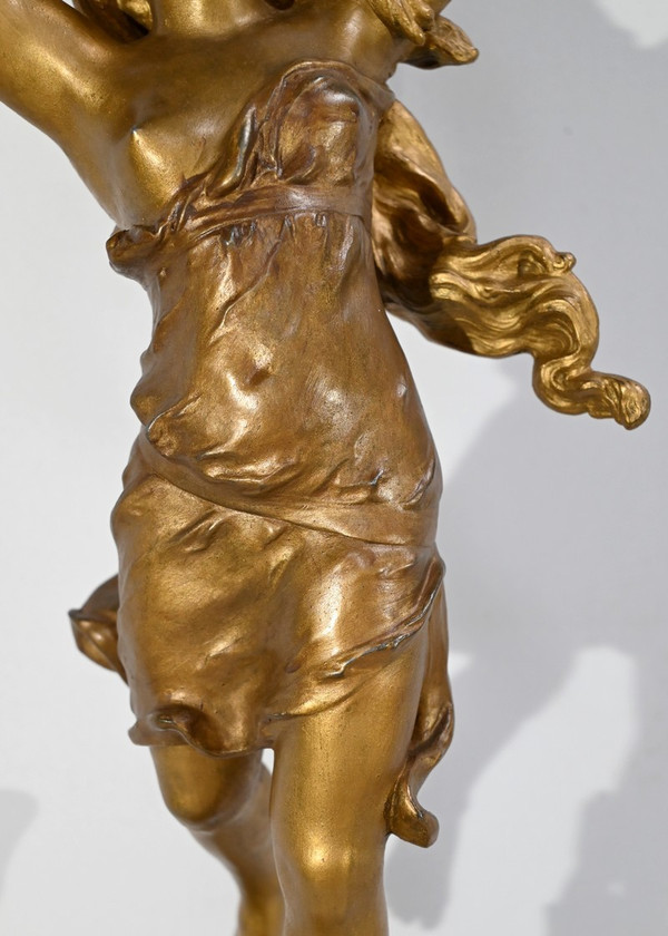 Bedeutende Kaminverkleidung „La Nuit“, signiert H.Kossowski II – 1900