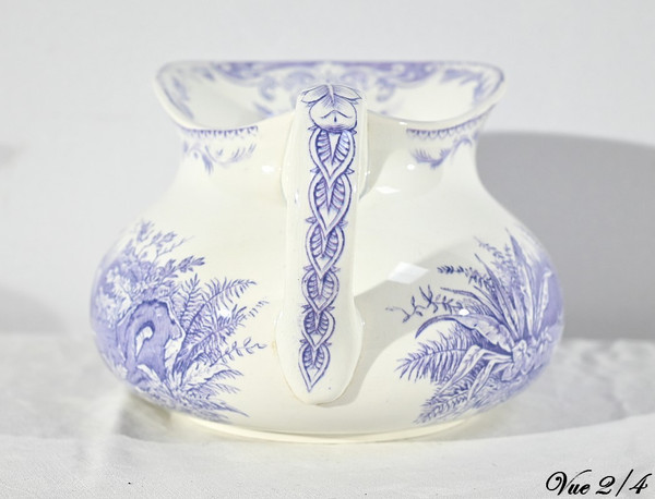 Set da toilette in ceramica Sarreguemines, collezione Duck – Fine XIX secolo