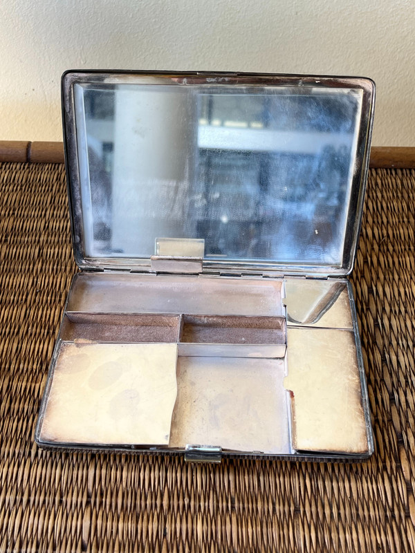 Art Deco Minaudière in Silver Metal