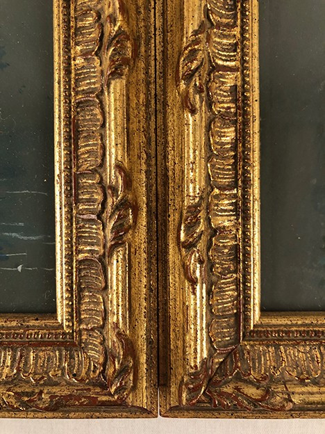 Augusto Bertrix. Coppia di gouaches incorniciate sotto vetro datate 1854