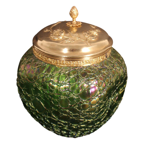 Art Nouveau cookie jar