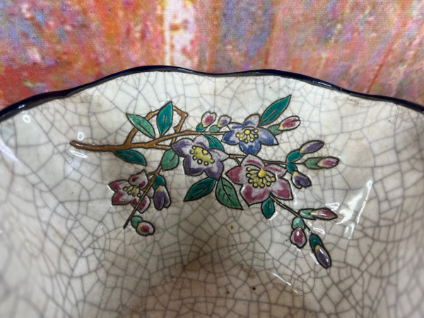 Panier coupe en émaux de Longwy