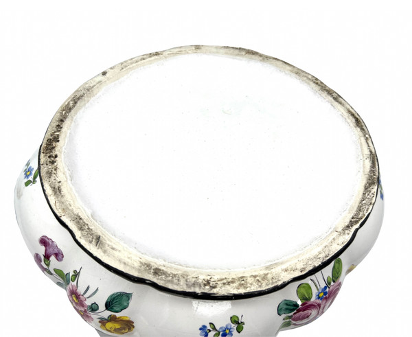 Ancienne soupière terrine barbotine poire faience de l'est Strasbourg