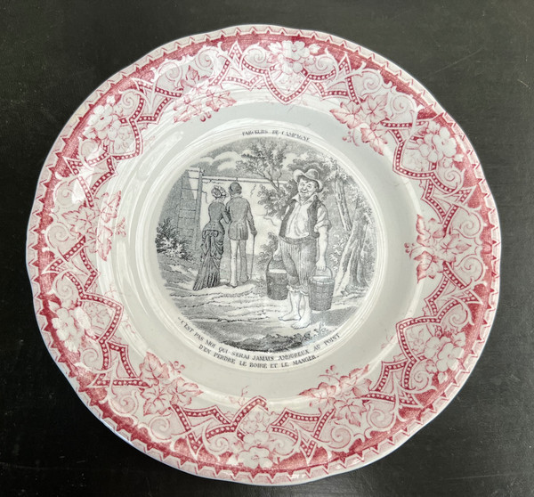 Set of 9 Talking Dessert Plates with Country Pranksters