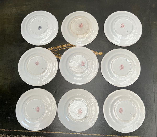Set of 9 Talking Dessert Plates with Country Pranksters