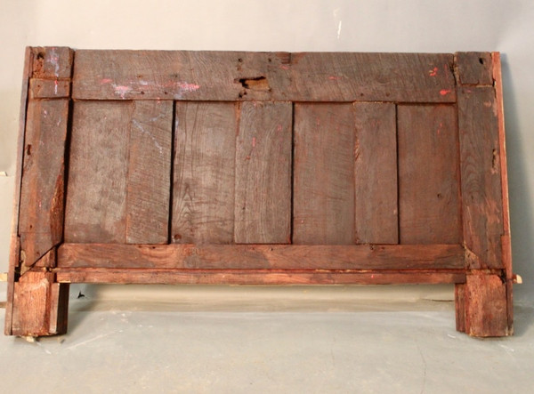 Gothic Chest Panel In 17th Century Oak