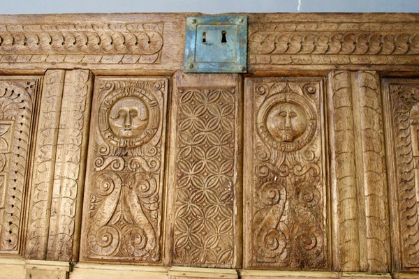 Gothic Chest Panel In 17th Century Oak