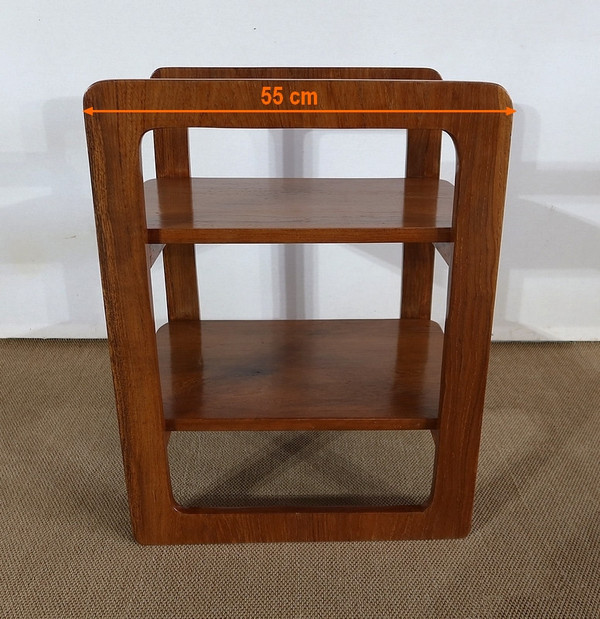 Servierregal aus massivem Teakholz – 1970