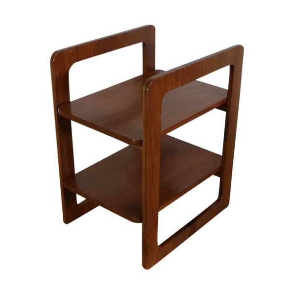 Servierregal aus massivem Teakholz – 1970