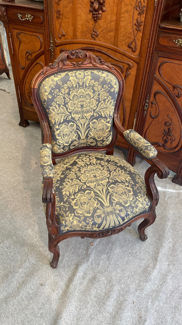 Louis XV style Armchair « à la reine », 19th Century