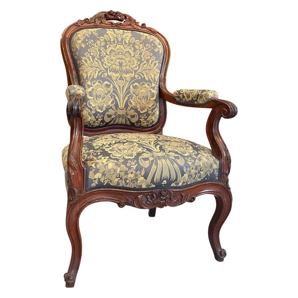 Louis XV style Armchair « à la reine », 19th Century