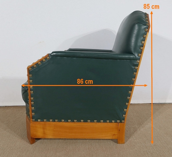 Pair of Art Deco Armchairs in Solid Cherry – 1st part of the 20th century