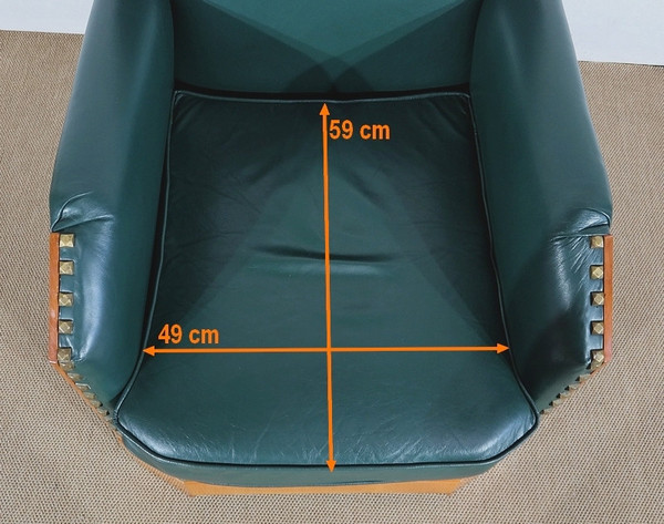 Pair of Art Deco Armchairs in Solid Cherry – 1st part of the 20th century