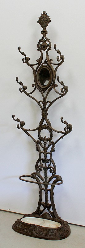 Vestiaire Porte-Parapluie en Fonte, de A. Corneau, Frères Charleville – Fin XIXe