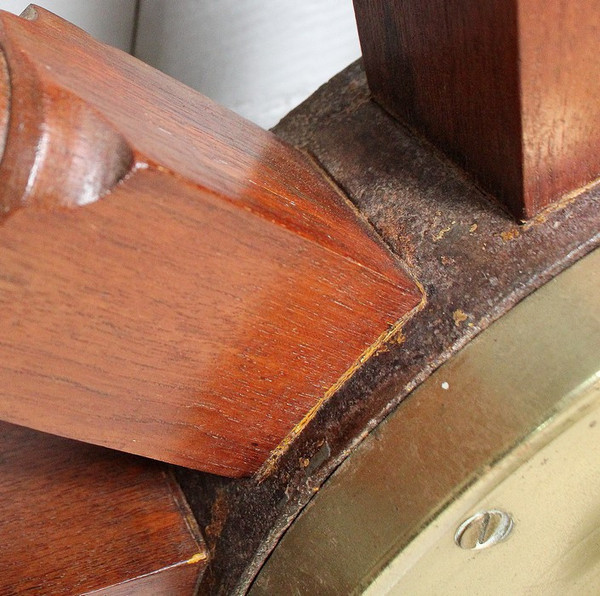 Timone a ruota per barca in teak – Inizio XX secolo