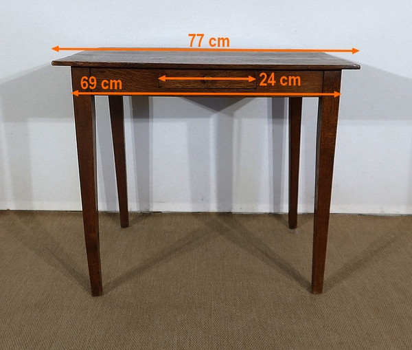 Petite Table en Chêne massif – 2ème partie du XIXe
