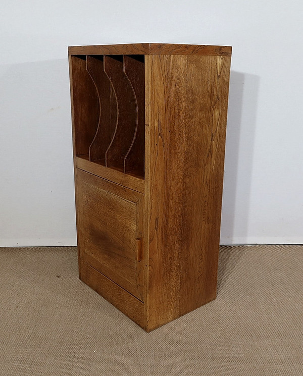 Kleiner Aktenschrank aus massiver Eiche – 1950