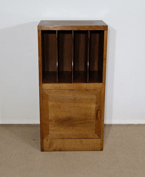Kleiner Aktenschrank aus massiver Eiche – 1950