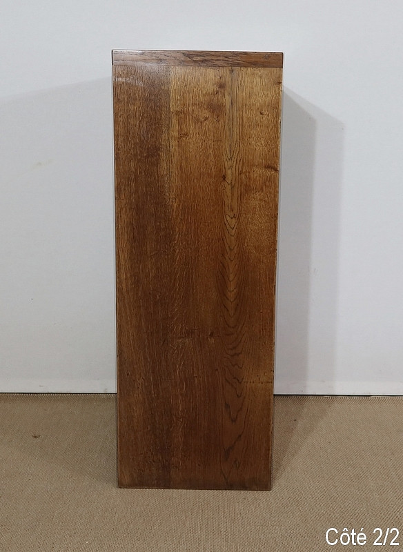 Kleiner Aktenschrank aus massiver Eiche – 1950